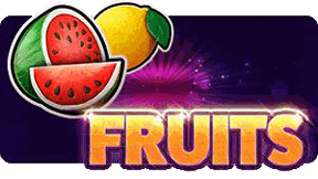 Jasny i soczysty slot Fruits od Beep Casino z wieloma owocowymi symbolami na bębnach